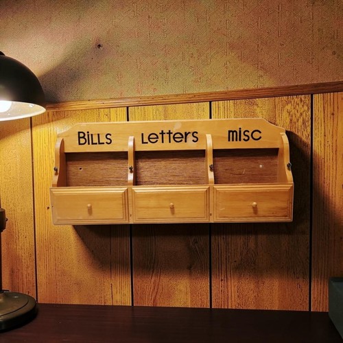 Vintage wood wall - wall, mail